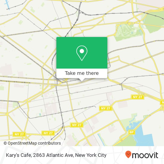 Mapa de Kary's Cafe, 2863 Atlantic Ave