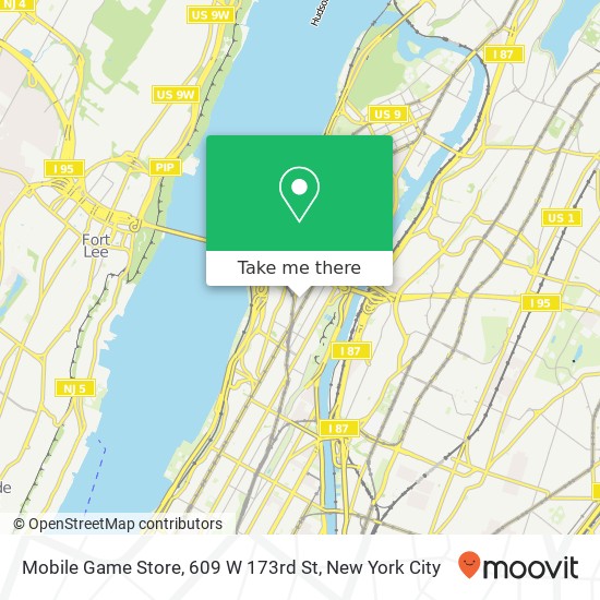 Mobile Game Store, 609 W 173rd St map