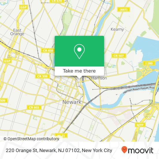 220 Orange St, Newark, NJ 07102 map