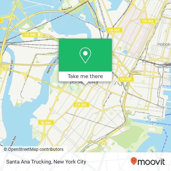 Santa Ana Trucking map