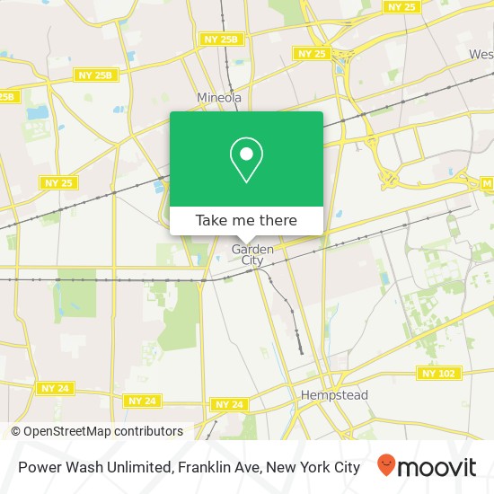 Power Wash Unlimited, Franklin Ave map