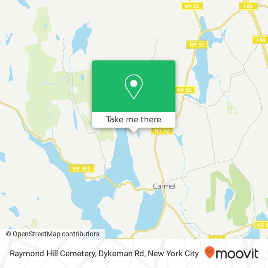 Mapa de Raymond Hill Cemetery, Dykeman Rd