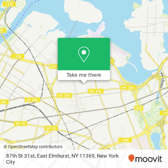 Mapa de 87th St 31st, East Elmhurst, NY 11369