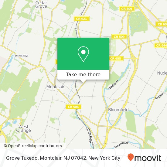 Grove Tuxedo, Montclair, NJ 07042 map