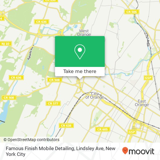 Mapa de Famous Finish Mobile Detailing, Lindsley Ave