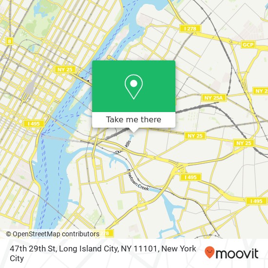 Mapa de 47th 29th St, Long Island City, NY 11101