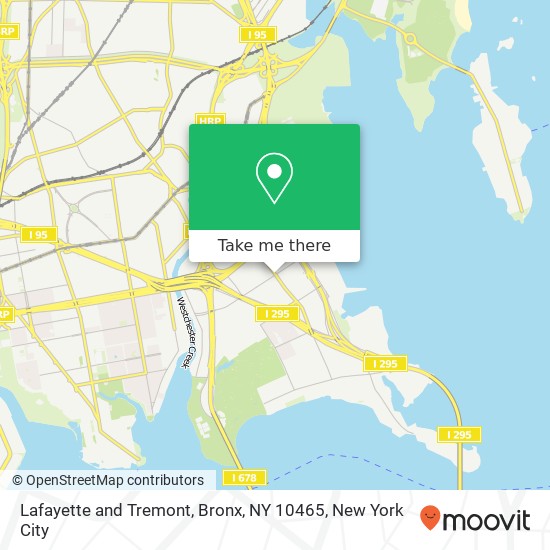 Mapa de Lafayette and Tremont, Bronx, NY 10465