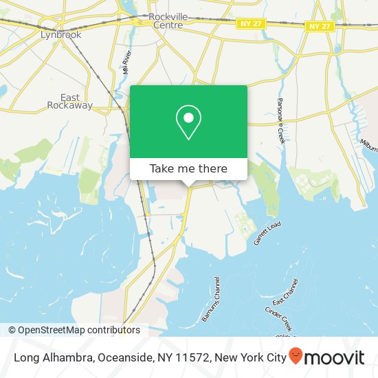 Mapa de Long Alhambra, Oceanside, NY 11572
