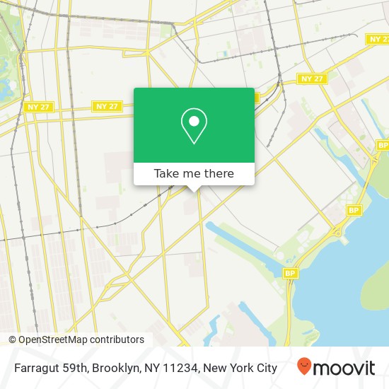 Mapa de Farragut 59th, Brooklyn, NY 11234