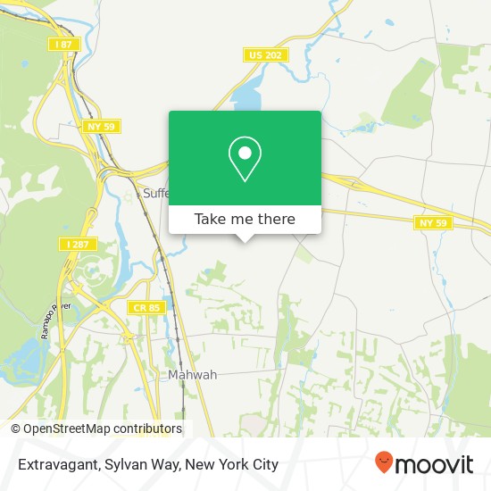 Extravagant, Sylvan Way map