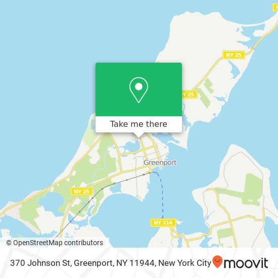 Mapa de 370 Johnson St, Greenport, NY 11944