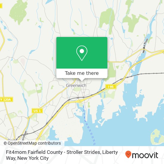 Mapa de Fit4mom Fairfield County - Stroller Strides, Liberty Way