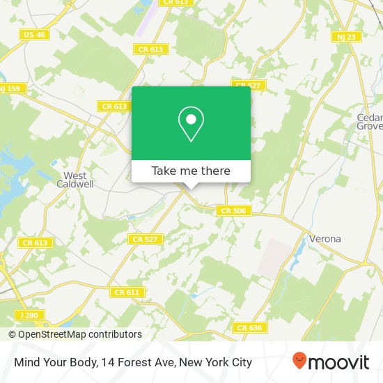 Mapa de Mind Your Body, 14 Forest Ave