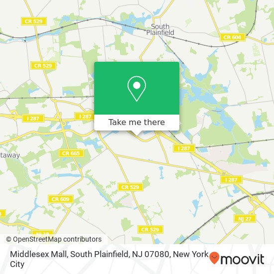 Middlesex Mall, South Plainfield, NJ 07080 map