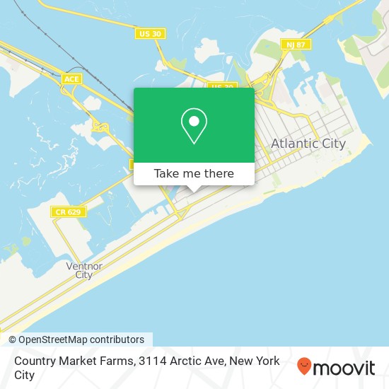 Mapa de Country Market Farms, 3114 Arctic Ave