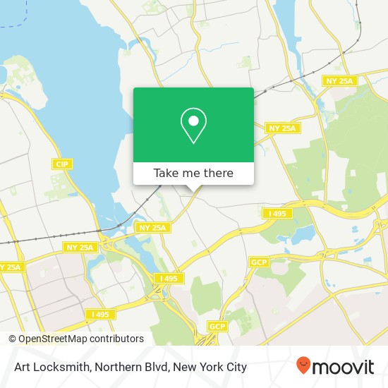 Mapa de Art Locksmith, Northern Blvd