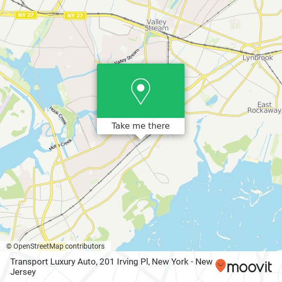 Transport Luxury Auto, 201 Irving Pl map