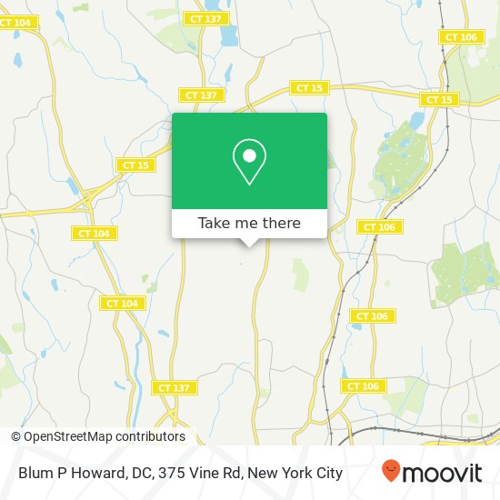 Blum P Howard, DC, 375 Vine Rd map