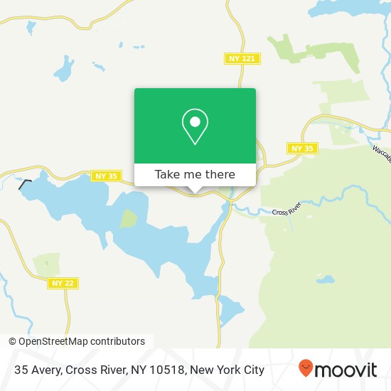 Mapa de 35 Avery, Cross River, NY 10518