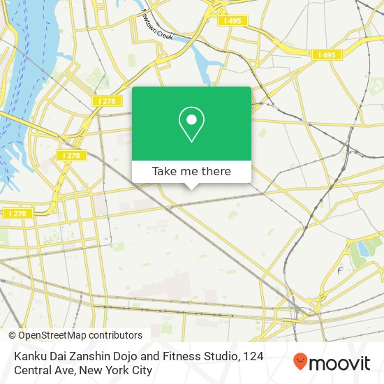 Kanku Dai Zanshin Dojo and Fitness Studio, 124 Central Ave map