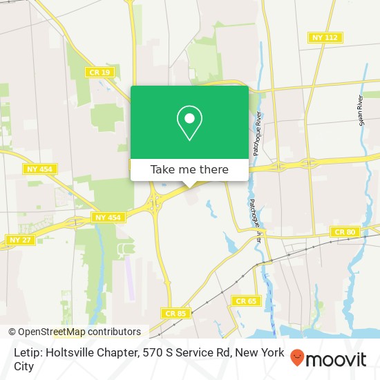 Letip: Holtsville Chapter, 570 S Service Rd map