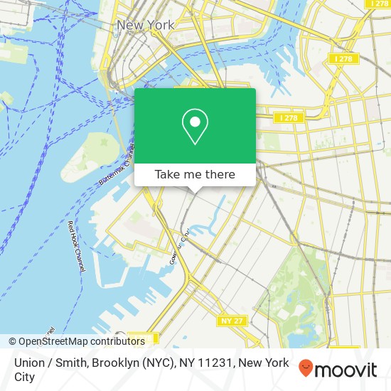 Union / Smith, Brooklyn (NYC), NY 11231 map