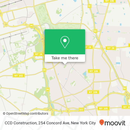 Mapa de CCD Construction, 254 Concord Ave