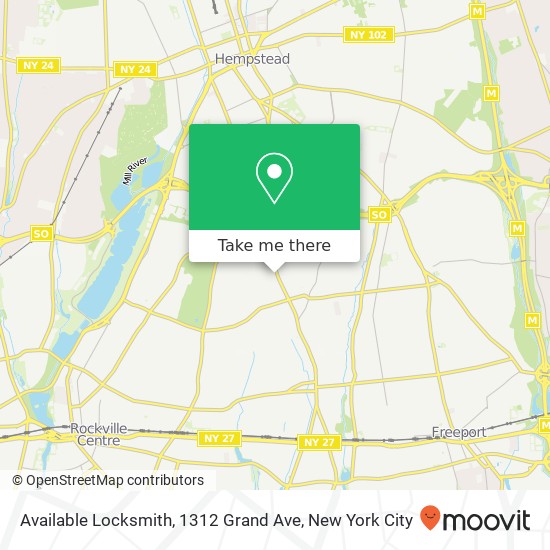 Mapa de Available Locksmith, 1312 Grand Ave