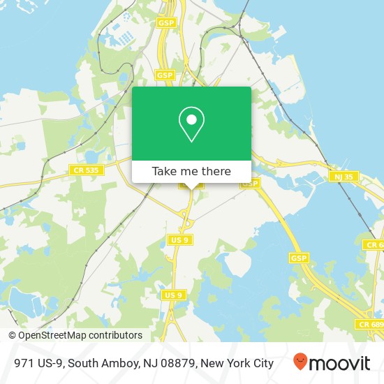 Mapa de 971 US-9, South Amboy, NJ 08879