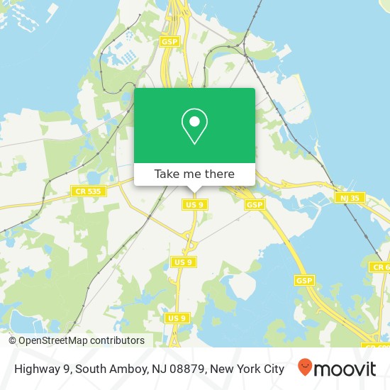 Highway 9, South Amboy, NJ 08879 map