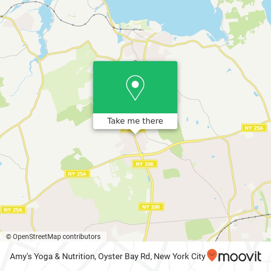 Mapa de Amy's Yoga & Nutrition, Oyster Bay Rd