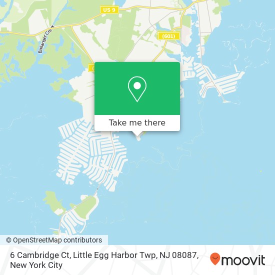 6 Cambridge Ct, Little Egg Harbor Twp, NJ 08087 map