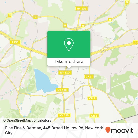 Mapa de Fine Fine & Berman, 445 Broad Hollow Rd
