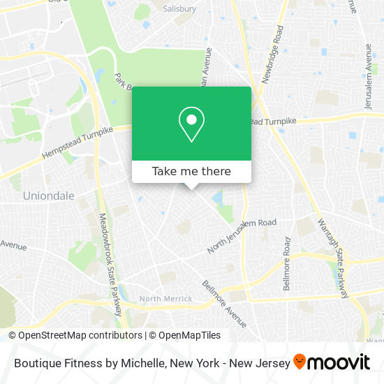Boutique Fitness by Michelle map