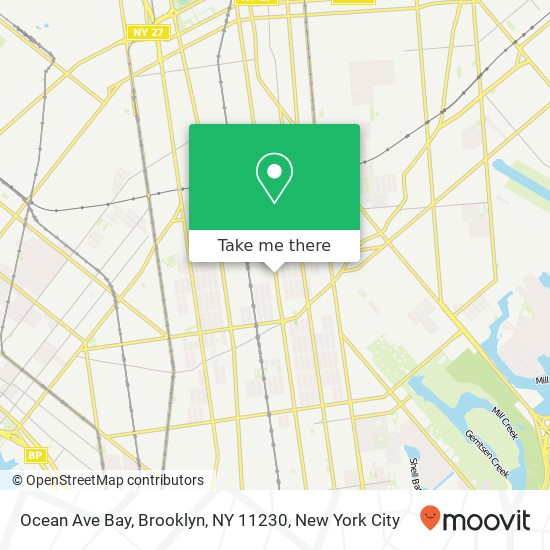 Mapa de Ocean Ave Bay, Brooklyn, NY 11230