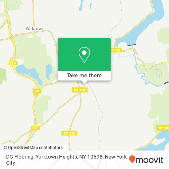 Mapa de DG Flooring, Yorktown Heights, NY 10598