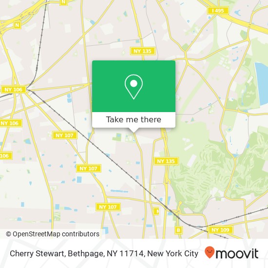 Mapa de Cherry Stewart, Bethpage, NY 11714