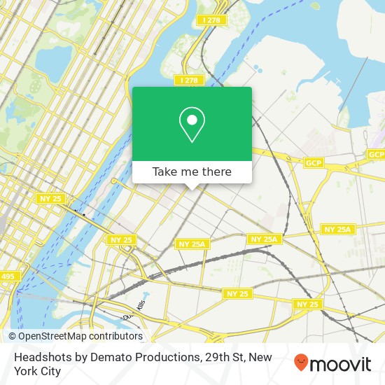 Mapa de Headshots by Demato Productions, 29th St