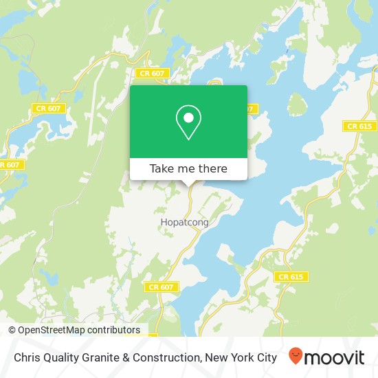 Mapa de Chris Quality Granite & Construction