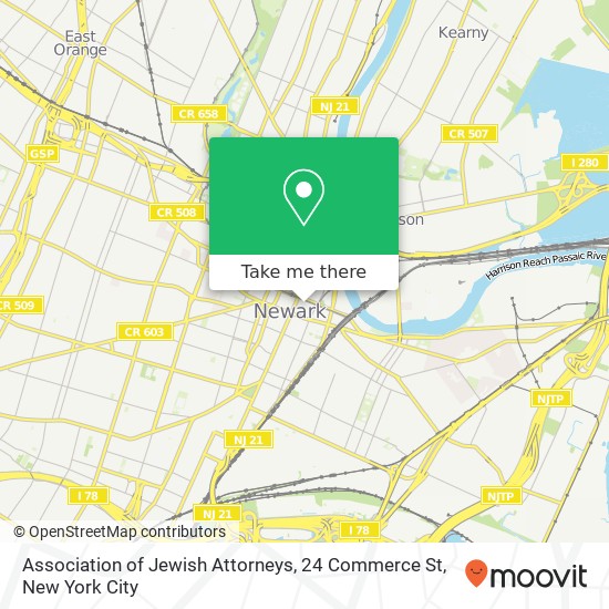 Mapa de Association of Jewish Attorneys, 24 Commerce St