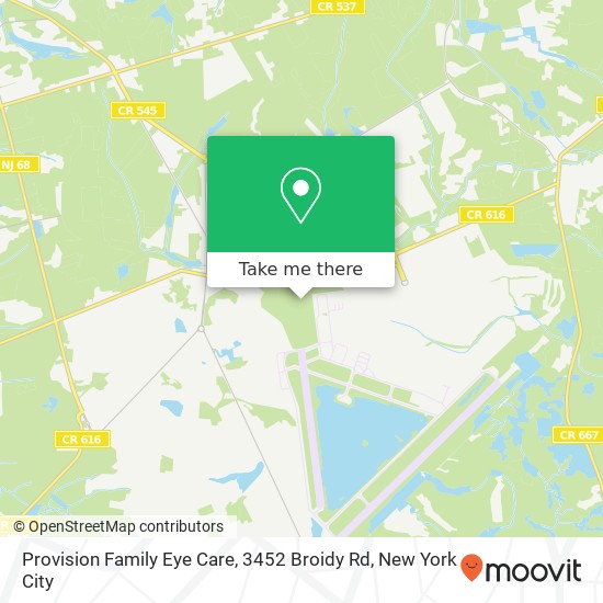 Provision Family Eye Care, 3452 Broidy Rd map