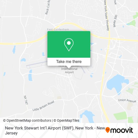 Mapa de New York Stewart Int'l Airport (SWF)