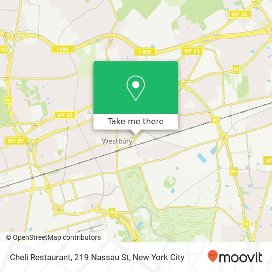 Cheli Restaurant, 219 Nassau St map
