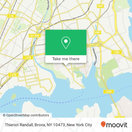 Mapa de Thieriot Randall, Bronx, NY 10473