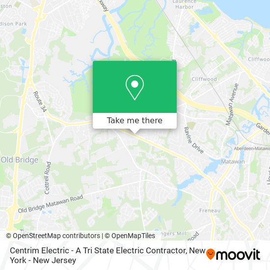 Centrim Electric - A Tri State Electric Contractor map