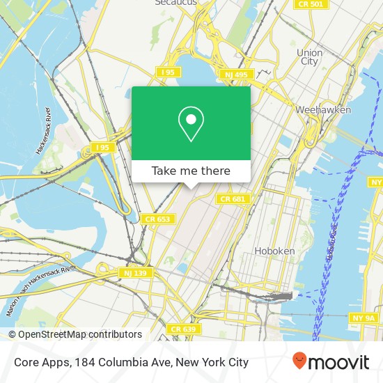 Core Apps, 184 Columbia Ave map