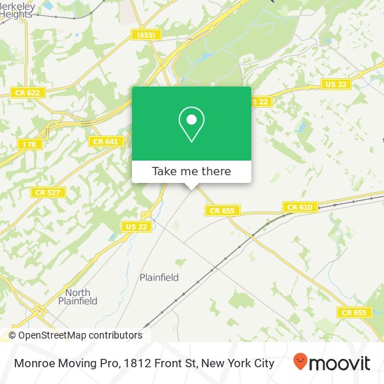 Monroe Moving Pro, 1812 Front St map