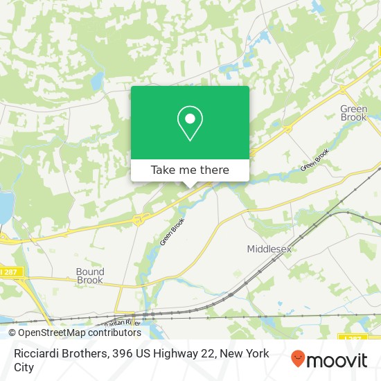 Ricciardi Brothers, 396 US Highway 22 map