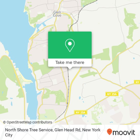 North Shore Tree Service, Glen Head Rd map