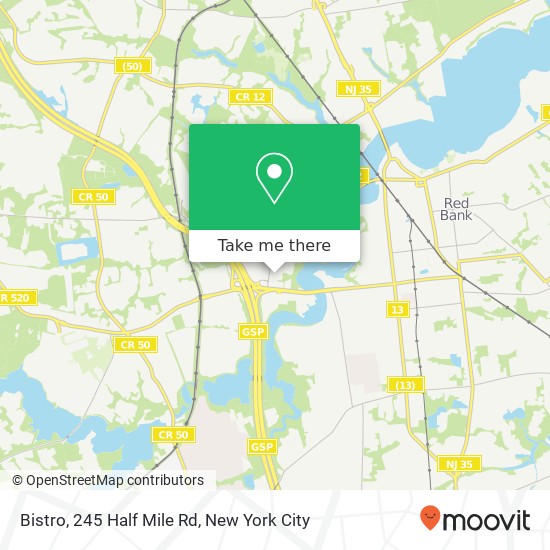 Mapa de Bistro, 245 Half Mile Rd